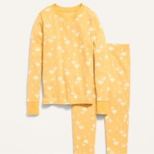 Old Navy Unisex Yellow Mushroom and Star Pajama Set